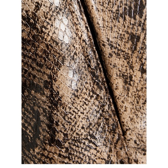 GANNI Snake Print Leather Midi Skirt - NWT - Picture 4 of 4